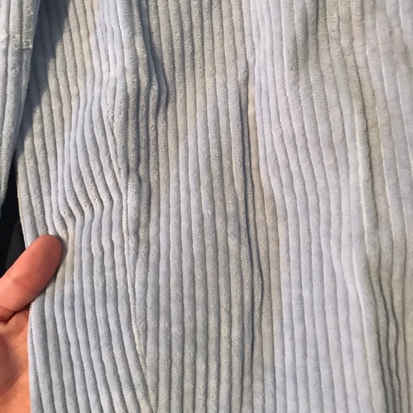 Baby blue Textured pants - Picture 3 of 4